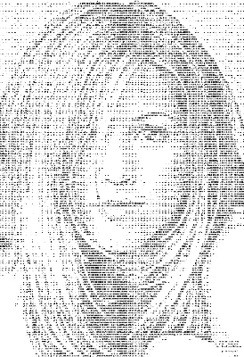 Jennifer Aniston ascii art | Пикабу