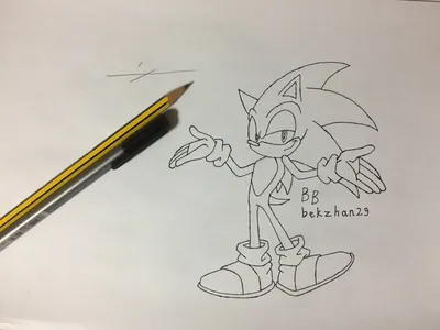 Раскраска Соник (Sonic) распечатать или скачать