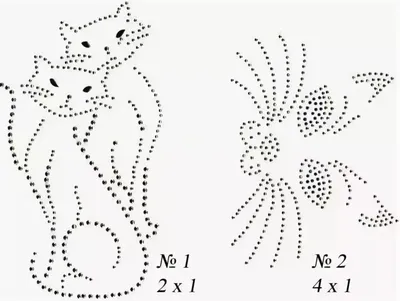 Узоры из страз на одежде: узоры стразами на одежде своими руками (схемы).