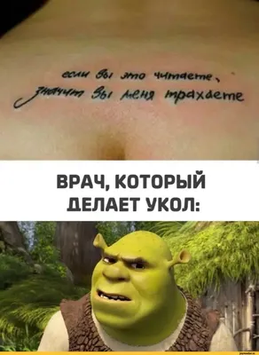 ЛЬ**' Л/ *МпО ^ .^/ / / Шрек (Shrek) :: DreamWorks :: татуировка ::  Мультфильмы :: картинка с текстом / смешные картинки и другие приколы:  комиксы, гиф анимация, видео, лучший интеллектуальный юмор.