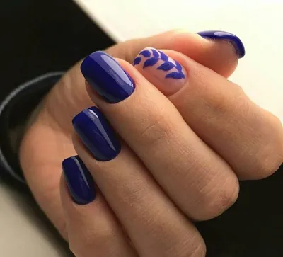 Новинки синего маникюра: 80 свежих фото | Elegant touch nails, Manicure,  Sassy nails