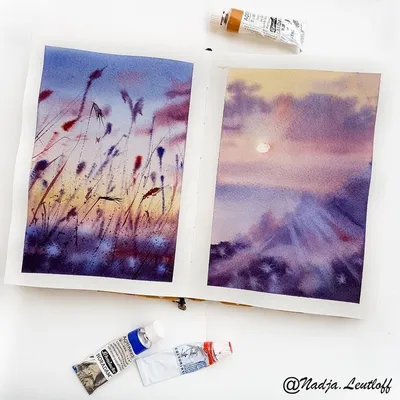 Скетчбук для акварели Maxgoodz \"Aquarellebook Mini Light\" 18×18 см 20 л 200  г, разные цвета купить в Москве по цене 1643 руб в интернет-магазине  Красный карандаш