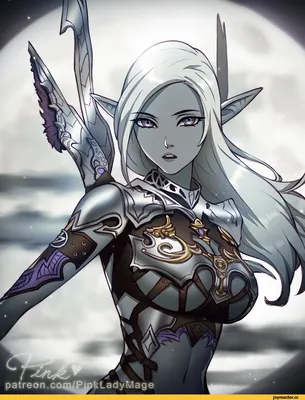 Lineage 2 :: Dark Elf (Тёмный эльф/эльфийка) :: Lineage :: PinkLadyMage ::  artist :: Игры / картинки, гифки, прикольные комиксы, интересные статьи по  теме.