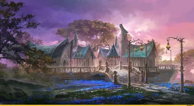 Elven Village / Lineage 2 :: Игровой арт (game art) :: Lineage :: Игры /  картинки, гифки, прикольные комиксы, интересные статьи по теме.