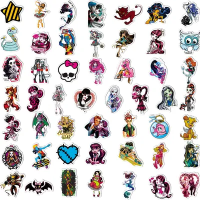 Наклейки MONSTER HIGH для стайлинга автомобиля, велосипеда, мотоцикла,  телефона, ноутбука, путешествий, багажа, крутые смешные наклейки, оптовая  продажа, 10/30/50 шт. | AliExpress