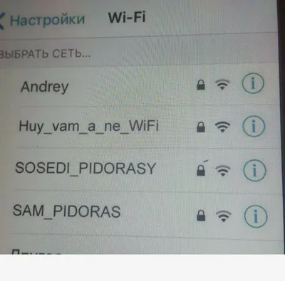 Лучшее название Wi-Fi сети? | Пикабу