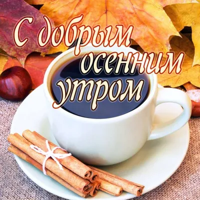 🍁 ⛅ ☕ С добрым осенним утром картинки. + 100 картинок! | Осень, Доброе утро,  Картинки