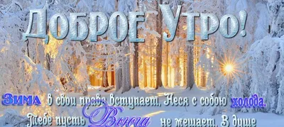 Зимние картинки Доброе Утро - Скачать (520 шт.)