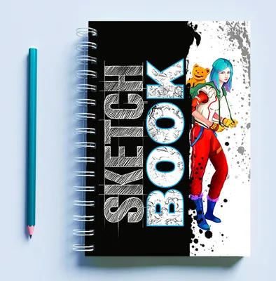 Скетчбук (Sketchbook) блокнот для рисования с принтом \"Sketch Book (Девушка  с рюкзаком)\" (ID#1398862356), цена: 294 ₴, купить на Prom.ua