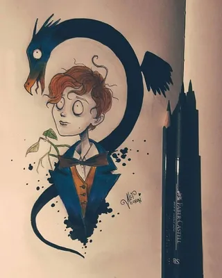 Персонажи Поттерианы в стиле Тима Бертона | Tim burton art, Tim burton  drawings style, Tim burton drawings