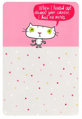 Funny Get Well Soon About Your Cancer Curse Word Cat Consoles Hallmark Card  | eBay