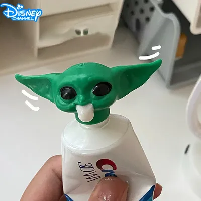 Фигурки из мультфильма Disney Baby Yoda, игрушки, зубная паста, Catoon, Звездные  войны, забавная кавайная модель, Товары для ванной комнаты, подарок для  детей | AliExpress